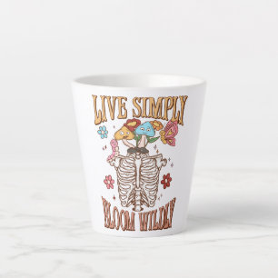 Caneca De Café Latte Viver Simplesmente, Sangue Selvagem