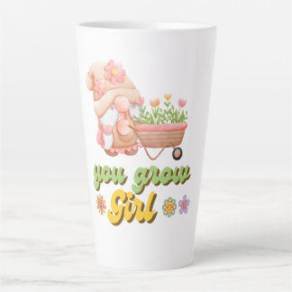 Caneca De Café Latte Você Cresce Garota