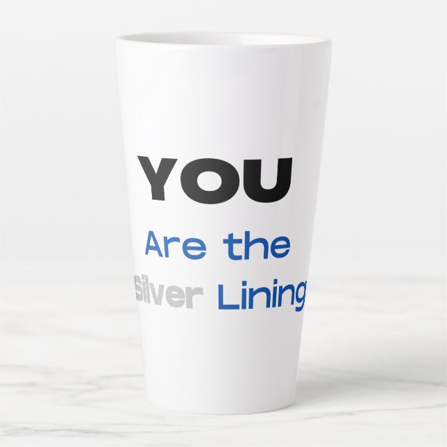 Caneca De Café Latte Você é a Lata de Prata (Frente)