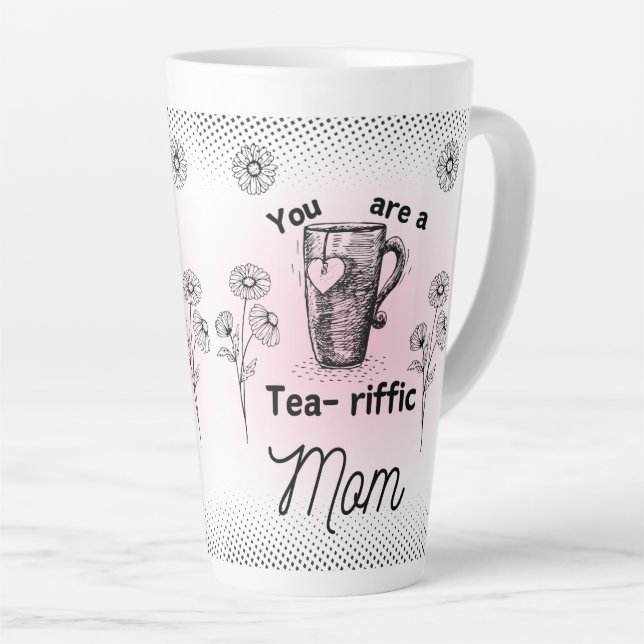 Caneca De Café Latte Você é a mãe engraçada (Ângulo direito)
