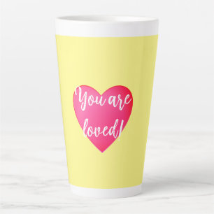 Caneca De Café Latte Você é o amado lata amarela