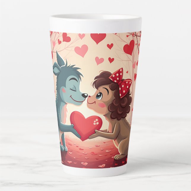 Caneca De Café Latte Você é positivamente perfeito para mim (Frente)