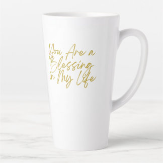 Caneca De Café Latte Você é uma bênção na minha vida.