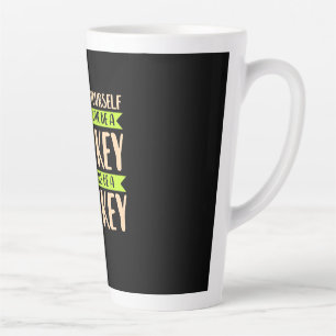 Caneca De Café Latte Você Pode Ser Um Macaco