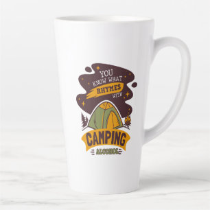 Caneca De Café Latte Você Sabe O Que Rita Com O Álcool De Acampamento