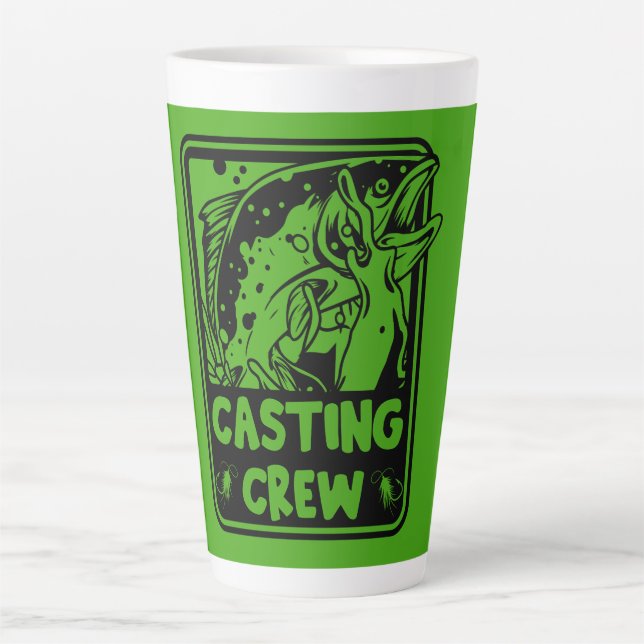 Caneca De Café Latte Voo Pesca Canadá (Frente)