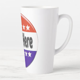 Caneca De Café Latte Votar Aqui