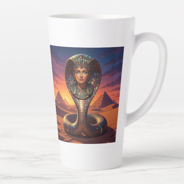 Caneca De Café Latte Wadjet – Egyptian Cobra Goddess´7 (Direita)