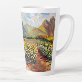 Caneca De Café Latte Waimanalo Sunflower