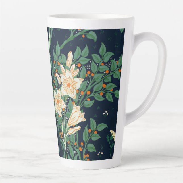 Caneca De Café Latte Walter Crane "Francesca" Botânico (Direita)