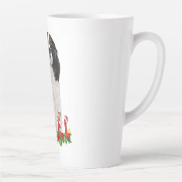 Caneca De Café Latte Watercolor Cavalier King Charles Noel Natal