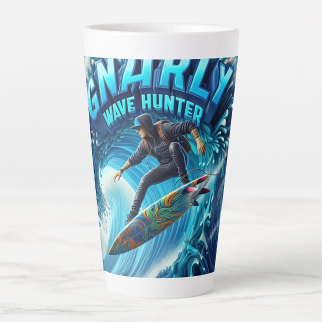 Caneca De Café Latte Waves & Wanderlust Collection (Frente)