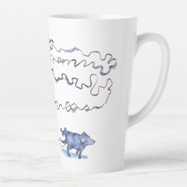 Caneca De Café Latte Wee Weed Dog