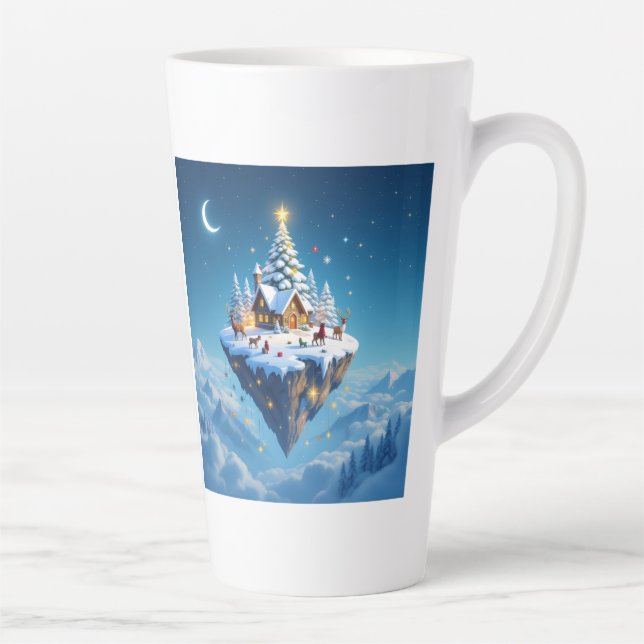 Caneca De Café Latte „Weihnachtliche Harmonie“ (Direita)