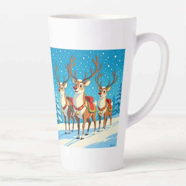 Caneca De Café Latte „Weihnachtliche Harmonie“ (Direita)