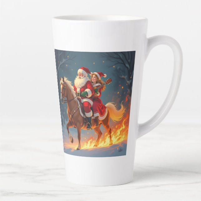 Caneca De Café Latte „Weihnachtliche Harmonie“ (Direita)