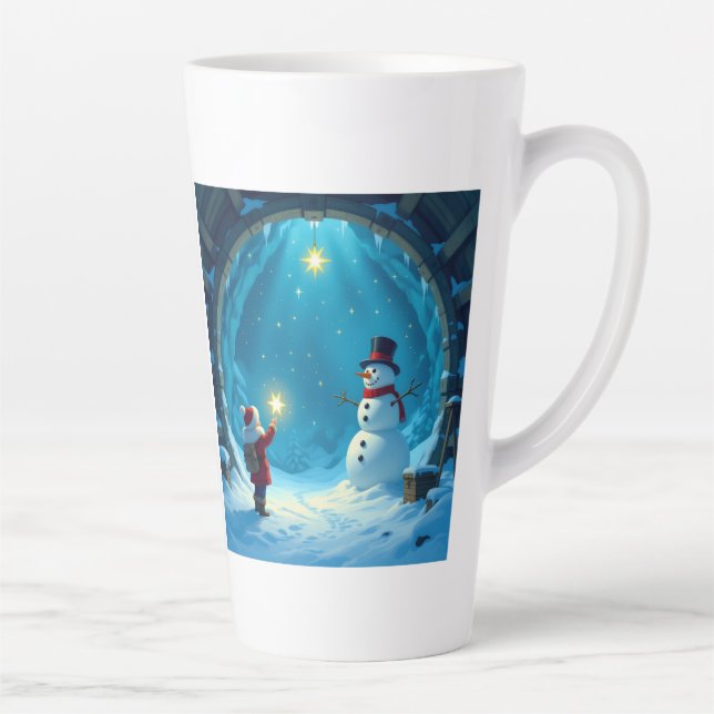 Caneca De Café Latte „Weihnachtliche Harmonie“ (Direita)