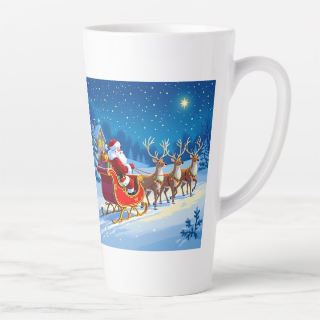 Caneca De Café Latte „Weihnachtliche Harmonie“ (Direita)