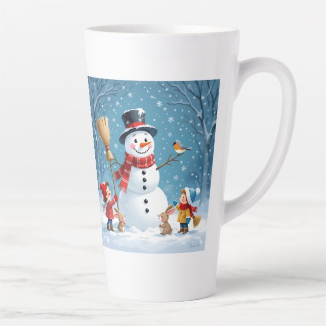 Caneca De Café Latte „Weihnachtliche Harmonie“ (Direita)