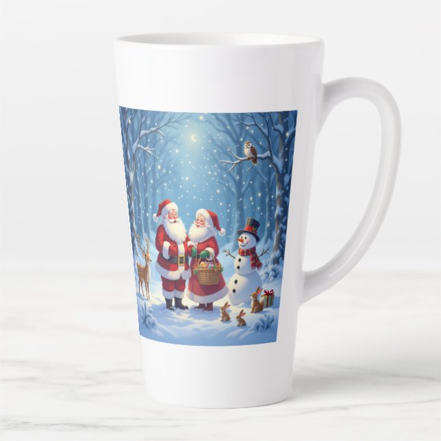 Caneca De Café Latte „Weihnachtliche Harmonie“ (Direita)
