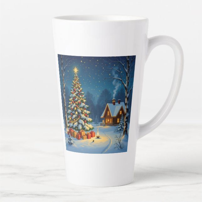 Caneca De Café Latte „Weihnachtliche Harmonie“ (Direita)