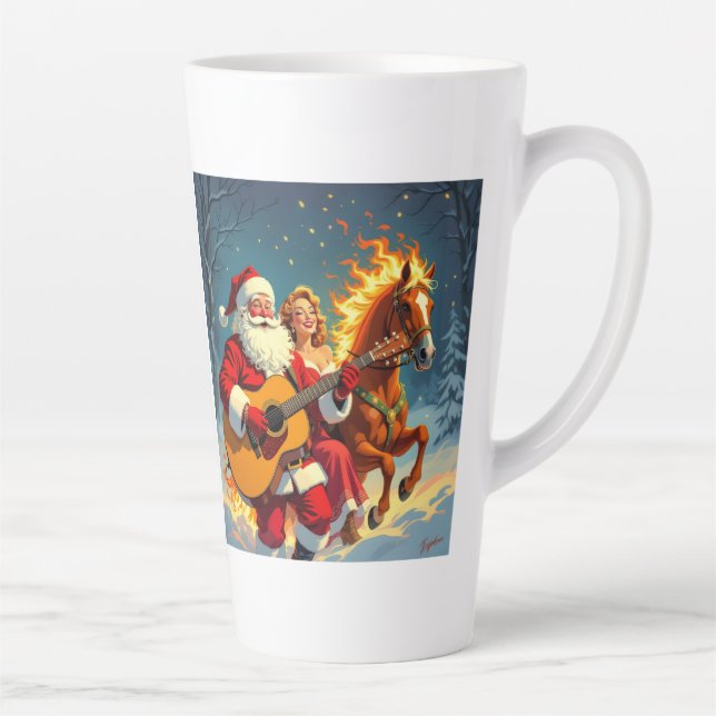 Caneca De Café Latte „Weihnachtliche Harmonie“ (Direita)
