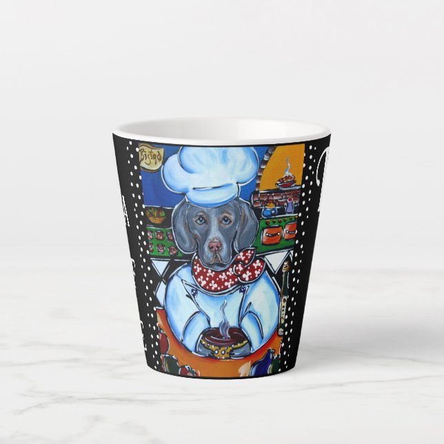 CANECA DE CAFÉ LATTE WEIMARANER  (Frente)
