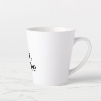 Caneca De Café Latte White mug With desing
