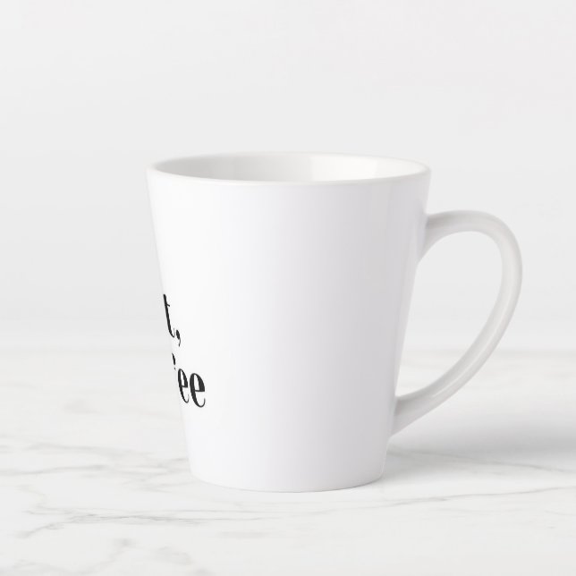 Caneca De Café Latte White mug With desing (Direita)