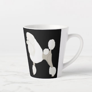 Caneca De Café Latte White Show Poodle