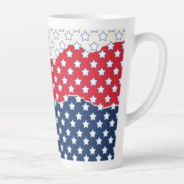 Caneca De Café Latte White Stars (Direita)