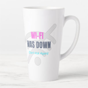 Caneca De Café Latte Wi-Fi desligado (Não perguntar novamente)