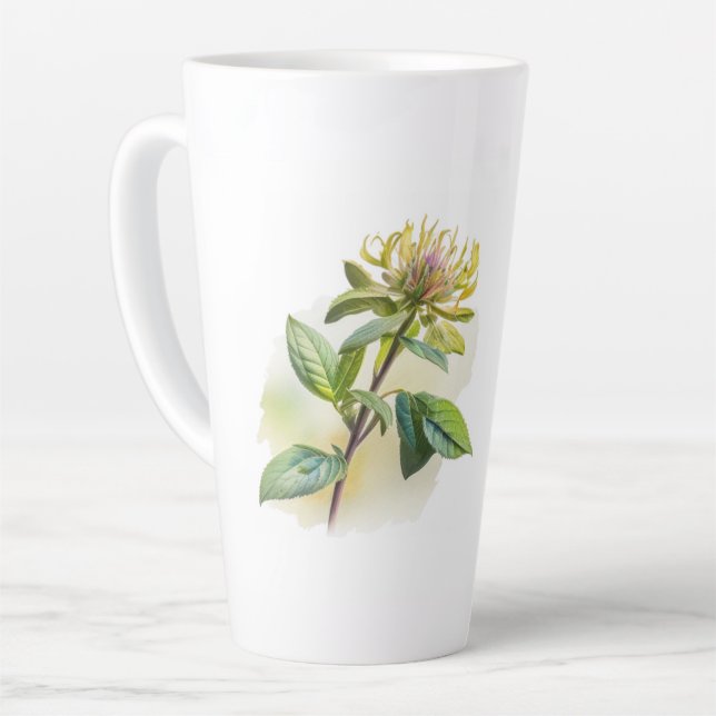 Caneca De Café Latte Wild Bergamot Latte Mug (Ângulo esquerdo)