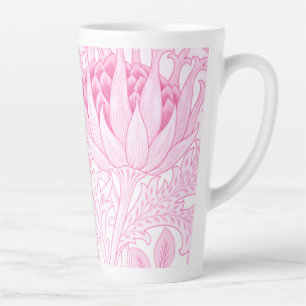 Caneca De Café Latte William Morris Artichoke Pale Pink