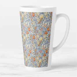 Caneca De Café Latte William Morris Gold Lily Victorian Wallpaper