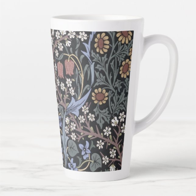 Caneca De Café Latte William Morris - Padrão Blackthorn (Direita)