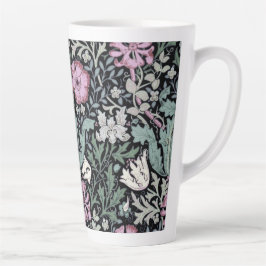 Caneca De Café Latte William Morris Poppy Botanical Victorian Wallpaper