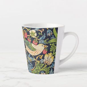 Caneca De Café Latte William Morris Strawberry Thief Padrão Floral