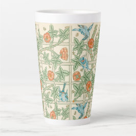 Caneca De Café Latte William Morris Trellis Victorian Wallpaper