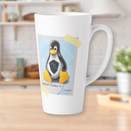Caneca De Café Latte Windows Kali Linux Tux atualizado