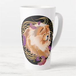 Caneca De Café Latte WINDSONG - Chow 17 onça Latte caneca
