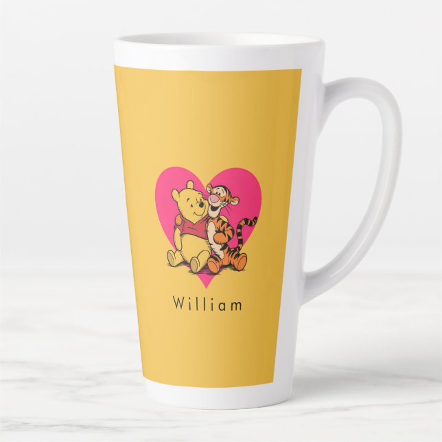 Caneca De Café Latte Winnie the Pooh & Tigger Fofofos (Direita)