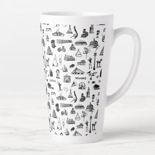 Caneca De Café Latte Winnipeg Mug (Direita)