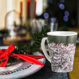 Caneca De Café Latte Winter Berries Latte Mug