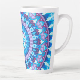 Caneca De Café Latte Winter Mandala