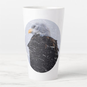 Caneca De Café Latte Winter Storm Bald Eagle
