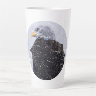 Caneca De Café Latte Winter Storm Bald Eagle