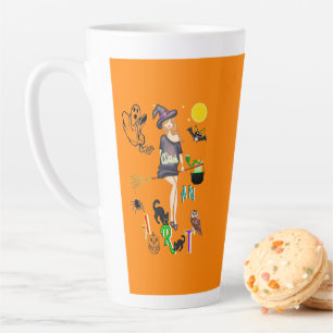 Caneca De Café Latte Witch An Art