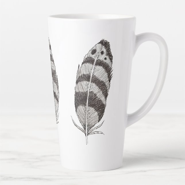 Caneca De Café Latte With Imagination Flight (Direita)