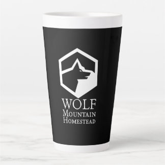 Caneca De Café Latte Wolf Mountain Homestead